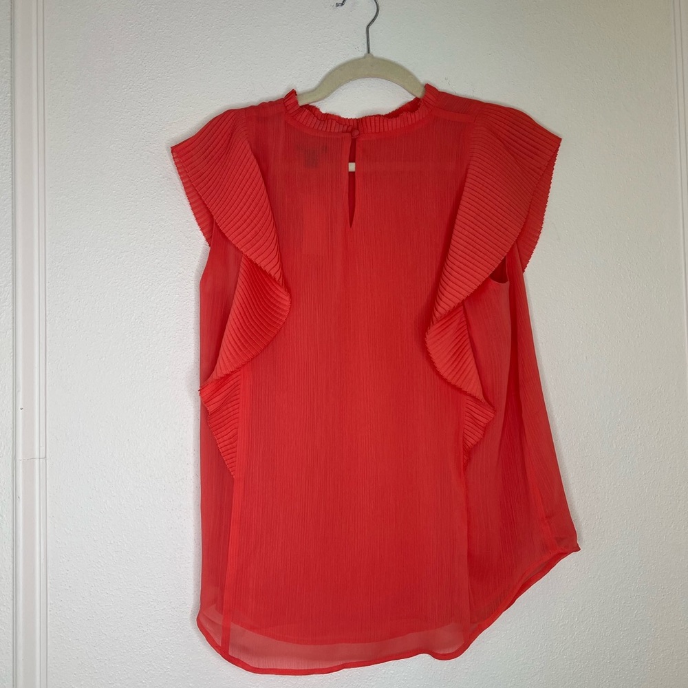 Plisse Ruffle Top - Picture 3 of 6